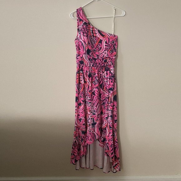 ✨2x HP✨Lilly Pulitzer Monico One-Shoulder Midi Dress NWT - Picture 8 of 11